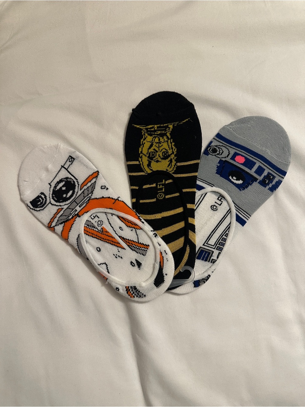 Star Wars No-Show Socks Set - White, Orange, Black, Gold, Gray, Blue